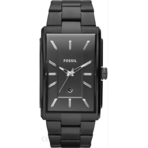 Horlogeband Fossil FS4678 Roestvrij staal (RVS) Zwart 26mm